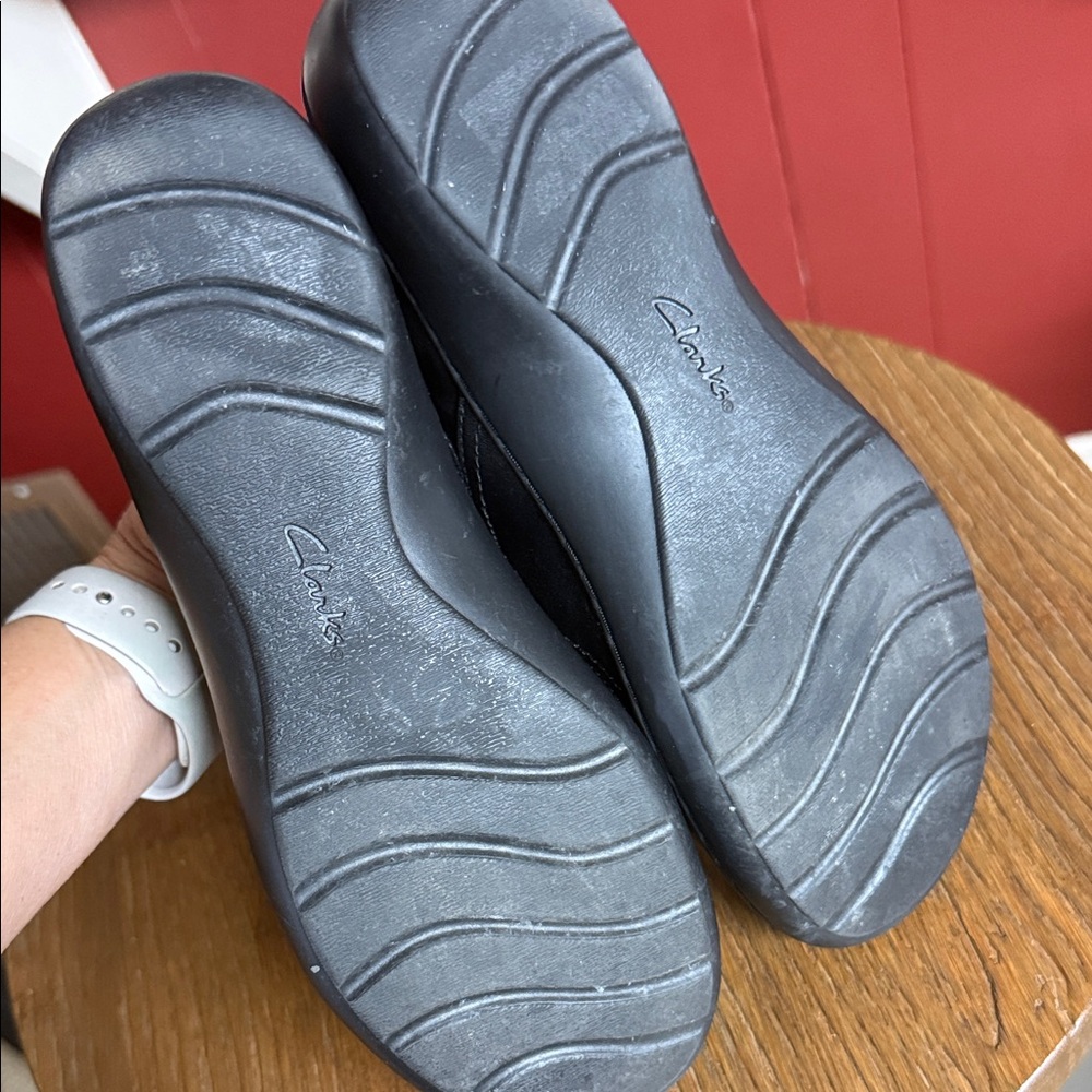Clarks Black Casual Loafers - Picture 7 of 12